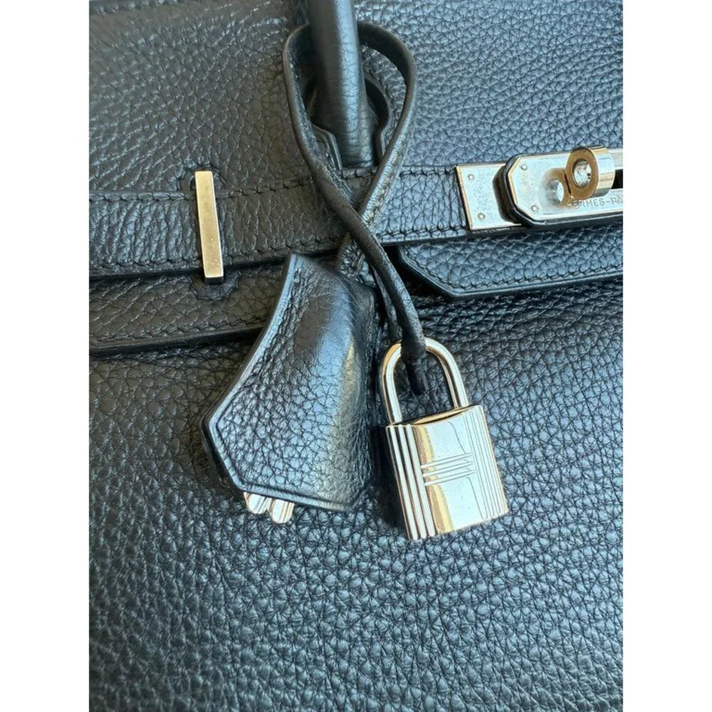 HERMES Black Togo Birkin 30 PHW - Picture 10 of 15